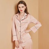 Silk Pajamas - Long Sleeve Fashion Home Wear Wearable - LANI SILK